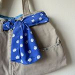 Target NWT Khaki Pants Blue Scarf Purse Handbag Rhinestones Pockets Shoulder bag bling Photo 1