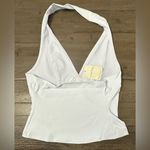 Free People NWT Intimately by Women’s Still Here Halter Cami - White Photo 3