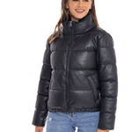 Target Faux leather puffer jacket Photo 0