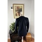 Charter Club Womens Jacket 4P 100% Wool Navy Blue Long Sleeve 2 Pocket 1 Button Photo 3