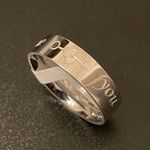 Arrow with heart me and you titanium ring size 8 Photo 0