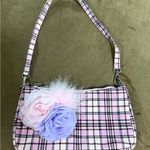 Plaid Pink and Purple Floral Women's Bag Photo 0