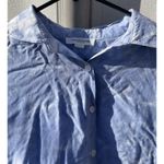 Beach Lunch Lounge Women’s S Blue White Tie Dye Button Down Short Sleeve Shirt Photo 7