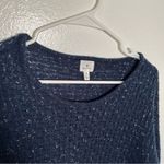 Dress Barn  Dolman Sleeve Sweater Navy Speckled Photo 2