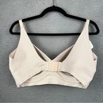 Warners Bra Womens XL Beige No Side Effects Back Smoothing Wireless T Photo 2