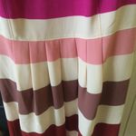 Loft NWT Striped Pleated Pink Dress - Sz 8 Photo 4