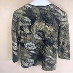 Womens Animal Print Blouse Size Medium or Chicos 2 Career Office Wear Photo 1