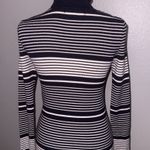 Philosophy Striped Ribbed Turtleneck Sweater Size XS Photo 1