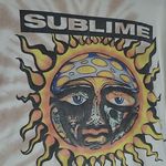 Sublime LIFE CLOTHING CO 40 OZ TO FREEDOM BROWN CREAM TIE DYE COTTON BAND TEE M Photo 2