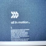 All In Motion Blue Short Sleeve Quick Dry Athletic T-shirt Women's Size Large Photo 3