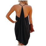 The Impeccable Pig NEW  GOTH HALTER TANK STYLE HIGH LOW BLACK DRESS S Photo 1
