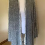 Urban Outfitters Distressed Look Grey Long Draped Open Front Cardigan Oversize S Photo 0