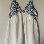 love on a hanger Blue and white tank top  Photo 0