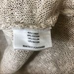 Eileen Fisher | Cream Linen Cotton Blend Knit Top Photo 4