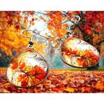 Fall Leaves Earrings New Teardrop Thanksgiving Autumn Leaf Season Dangle… Silver Photo 5