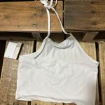 Halter Tank Crop Top White Size M Photo 1