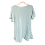 Anthropologie  Saturday Sunday Odette Terry Drop Waist Mini Dress | Seafoam | S Photo 2