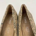 Toms  Michelle slip-on wedges peep toe sandals cheetah print womens Size 7W Photo 2