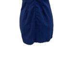 LIONESS Awakening Dress Midnight Blue Pinstripe Cutout Mini Size Small Photo 10