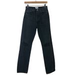 AGOLDE 90’s Pinch Jeans Womens 25 Black High Rise Distressed Rigid Straight Leg Photo 1