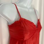 Source Unknown El Expensive Red Ruffle Hem Slip Dress/ Flowy Summer Dress (1095) Photo 7