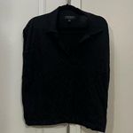 Banana Republic Black Knit Sleeveless Collared Sweater Size Large Photo 0