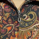 Notations  Paisly Print Zip Jacket Size Medium Photo 4