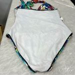 Lauren Ralph Lauren Sz. 10 Rainforest Multicolor Halter Mio 1 Piece Swimsuit Blue Photo 10