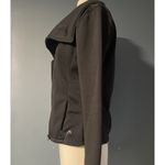 Head  Gray Soft Shell Diagonal Zip Jacket Front Pockets Womens Small Flare Collar Photo 2