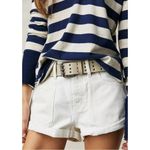 Free People  Beginner’s Luck Slouch Shorts in Optic White Size 31 NWT NEW Photo 5