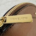 Michael Kors  Jet Set Travel Luggage Brown Leather Dome Crossbody Bag Photo 7