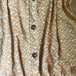 Yellow patterned lightweight mini dress Yellow Photo 9