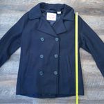 Levi's Blue Double Breasted Women's Medium Wool Blend Peacoat Coat Jacket Photo 6