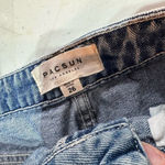 PacSun denim blue deconstructed mini skirt size 26” Size 2 festival concert Photo 3