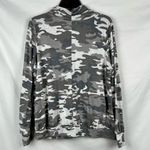 New Directions Gray Camouflage Cowl Neck Sweatshirt Large Photo 2