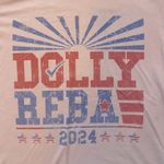 Kissed Apparel Dolly Reba 2024 Short Sleeve Tee in Pink Blue Photo 2