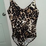 Cheetah Print Bodysuit Black Photo 0