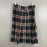 Daniel Cremieux Cremieux 12 Plaid A-Line Midi Lined Skirt Side Zip Preppy Classic Photo 2