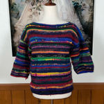 Cute Fleece & Fibre Multicolor Striped Women's Wool Blend Sweater! Photo 0