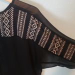 Urban Outfitters - U.O. Staring at Stars black semi- sheer blouse Photo 8