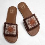 Haute Hippie Rianne Crochet Women's Slides Sandals S-376 Sz 8 Photo 0