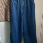 Pretty Little Thing  Mid Blue Wash Wide Leg 5-Pocket Denim Jean Photo 7