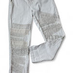 Pilcro  and the Letterpress Sz‎ 27 Light Pink F" Hyphen Lace Inset Chino Pants Photo 0