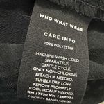 Who What Wear  Black Sleeveless Ruffle Neck Blouse Tank Top Photo 5