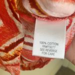 Dana Buchman  Flame Chevron Orange Red Sleeveless Blouse Sz XL Photo 3