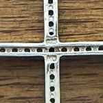 Vintage 925 Sterling Silver Cross Pendant Necklace Photo 8