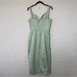House Of CB HOUSE‎ OF CB FAYE PISTACHIO SATIN CORSET MIDI DRESS NWOT size L Photo 5