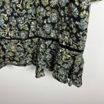 Free People Free People Womens Boheme Mini Dress in Black Sz 8 Floral Ruffle Boho Festival Photo 3