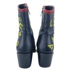 Mezcalero $450 Let's Go Dance Western Cowboy Graphic Glitter Metallic Boots Sz 8 Photo 3