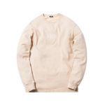 Kith  logo tee long sleeve beige sand ash crewneck top oyster mushroom pullover Photo 2
